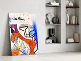 Style of Keith Haring Glass Wall Art || Designer Collection.