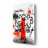 Arte della parete di vetro Stile di Keith Haring || Collezione designer