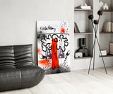 Style of Keith Haring Glass Wall Art || Designer Collection.