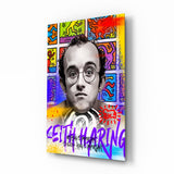Keith Haring Glass Wall Art || Designer Collection.
