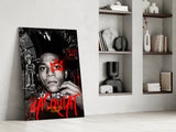 Jean-Michel Basquiat Glass Wall Art || Designer Collection.