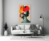 Geometric Thoughts Glass Wall Art || Designer Collection.