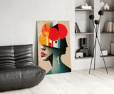 Geometric Thoughts Glass Wall Art || Designer Collection.