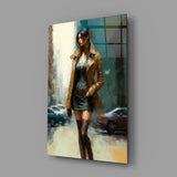 Pose Womanly Glass Wall Art || Designer Collection.