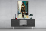 Pose Womanly Glass Wall Art || Designer Collection.