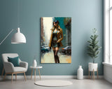 Pose Womanly Glass Wall Art || Designer Collection.
