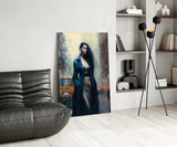 Stand Womanly Glass Wall Art || Designer Collection.