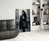 Walk Womanly Glass Wall Art || Designers Collection.