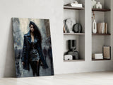 Walk Womanly Glass Wall Art || Designers Collection.