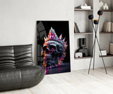 Diamond Skull Glass Wall Art || Designers Collection.