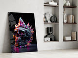 Diamond Skull Glass Wall Art || Designers Collection.