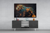 Lion Glass Wall Art || Designer Collection.