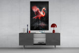 Flamingo Glass Wall Art || Designer Collection.