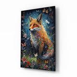The Fox Glass Wall Art || Designer Collection.