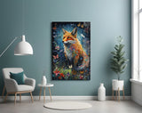 The Fox Glass Wall Art || Designer Collection.