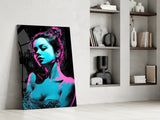 Girl Glass Wall Art || Designer Collection.