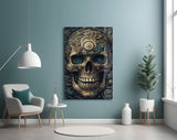 The Skull Glass Wall Art || Designer Collection.