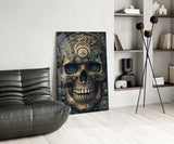 The Skull Glass Wall Art || Designer Collection.