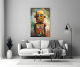 Robocute Glass Wall Art || Designer Collection.