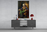 Clown and the Throne Glass Wall Art || Designer's Collection.