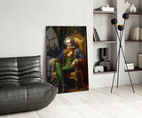 Clown and the Throne Glass Wall Art || Designer's Collection.