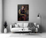Joker the Thinker Glass Wall Art || Designer Collection.