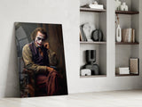 Joker the Thinker Glass Wall Art || Designer Collection.