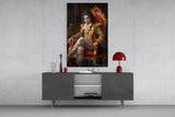 Michael Jackson in the Throne Glass Wall Art || Designer Collection.