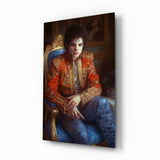 Ballerino pop in moonwalk quadro in vetro || Collezione Designer - 72x46 cm