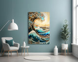 Waves, Trees or Mountains Glass Wall Art || Designer's Collection.