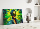 Rihanna Glass Wall Art || Designer Collection.