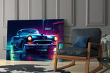 Cadillac Glass Wall Art || Designer Collection.