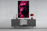 Ape the Thinker Glass Wall Art || Designer Collection.