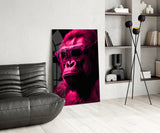 Ape the Thinker Glass Wall Art || Designer Collection.