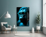 Ape the Thinker Glass Wall Art || Designer Collection.