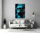 Ape the Thinker Glass Wall Art || Designer Collection.
