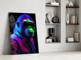 Ape the Cool Glass Wall Art || Designer Collection.