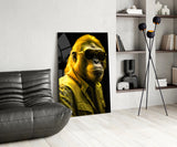 Ape the Cool Glass Wall Art || Designer Collection.