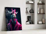 Stylish Giraffe Glass Wall Art || Designer Collection.