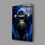 Rebellios Ape  Glass Wall Art || Designer Collection.