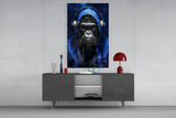 Rebellios Ape  Glass Wall Art || Designer Collection.
