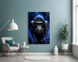 Rebellios Ape  Glass Wall Art || Designer Collection.