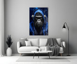 Rebellios Ape  Glass Wall Art || Designer Collection.