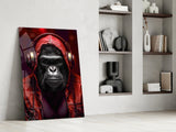 Rebellios Ape  Glass Wall Art || Designer Collection.