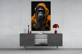 The Ape Glass Wall Art || Designer Collection.