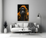 The Ape Glass Wall Art || Designer Collection.