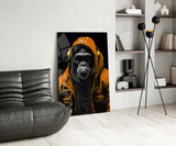 The Ape Glass Wall Art || Designer Collection.
