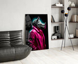 Rhino in Style Glass Wall Art || Designer Collection.