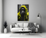 Rebellios Ape  Glass Wall Art || Designer Collection.