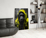 Rebellios Ape  Glass Wall Art || Designer Collection.